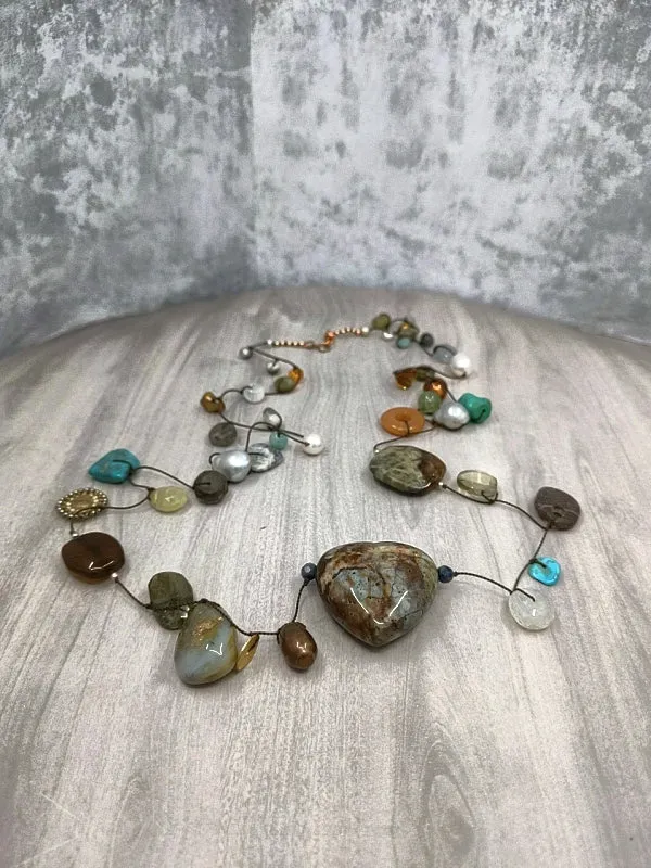 Bold Confetti Gemstone Necklace