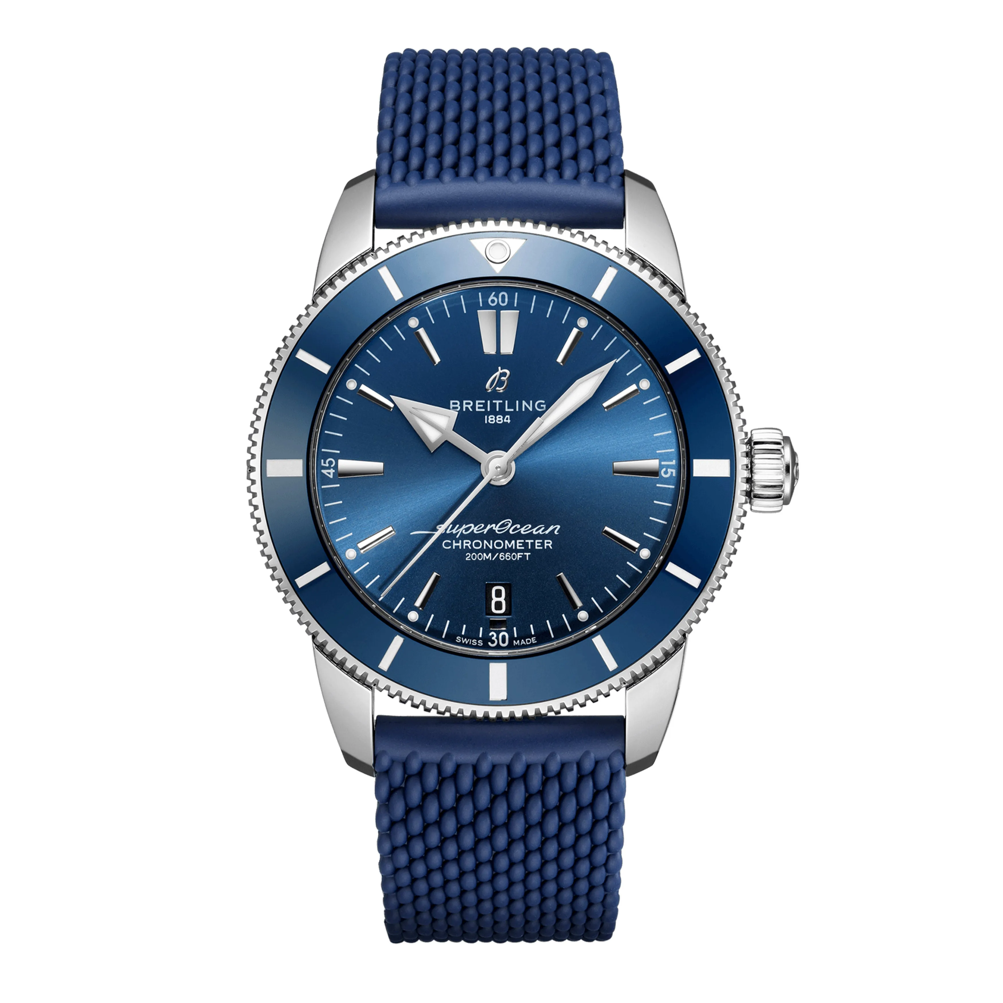 Breitling Superocean Heritage B20 Automatic Watch, 44mm Blue Dial, AB2030161C1S1