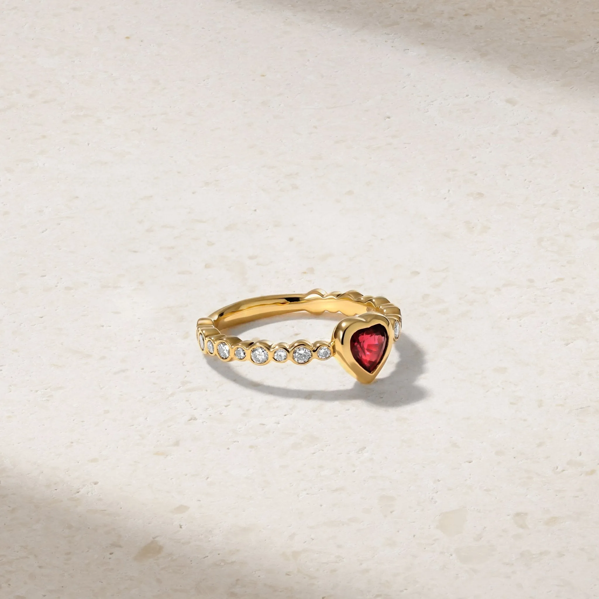 Bubbly Dilara Ruby and Diamond Ring
