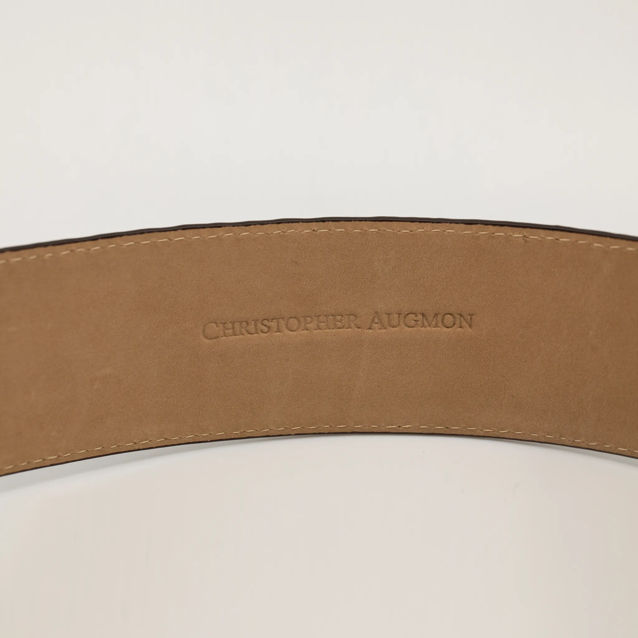 CA Hampton Black Python Couture waist belt