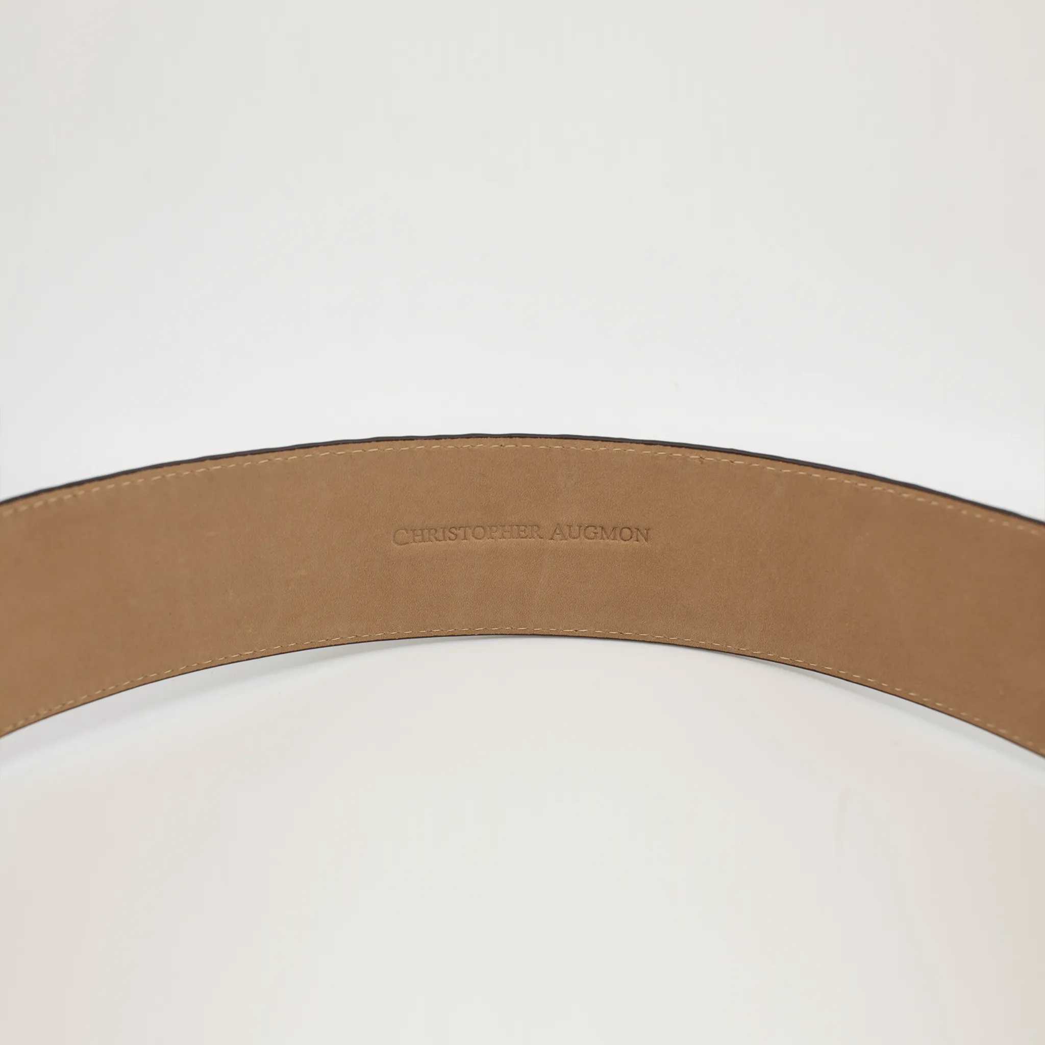 CA Hampton Black Python Couture waist belt