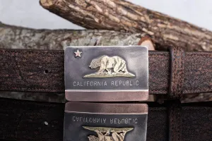 California Flag Trophy Buckle