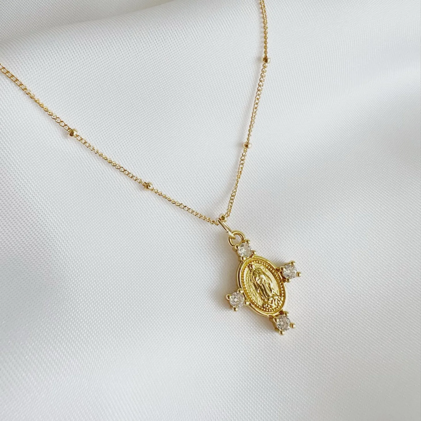 Camila Cross Gold Necklace