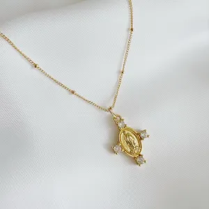 Camila Cross Gold Necklace