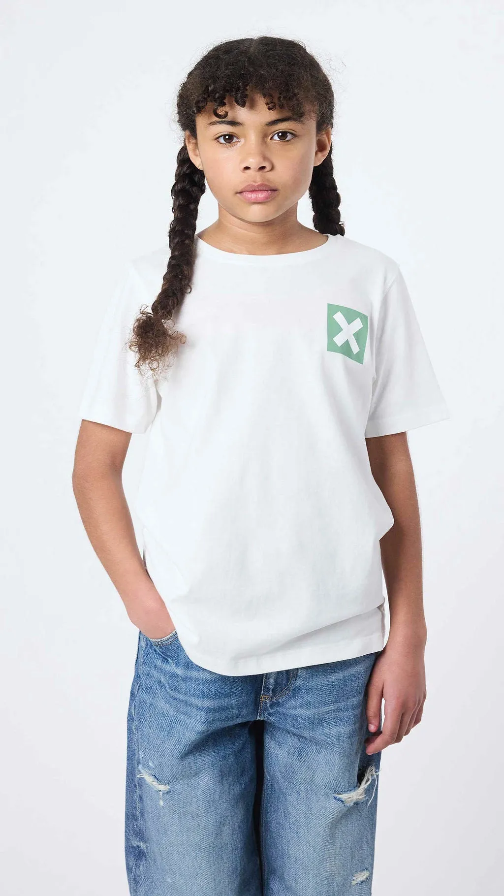 CAMISETA KIDS NATURE BLANCO ROTO