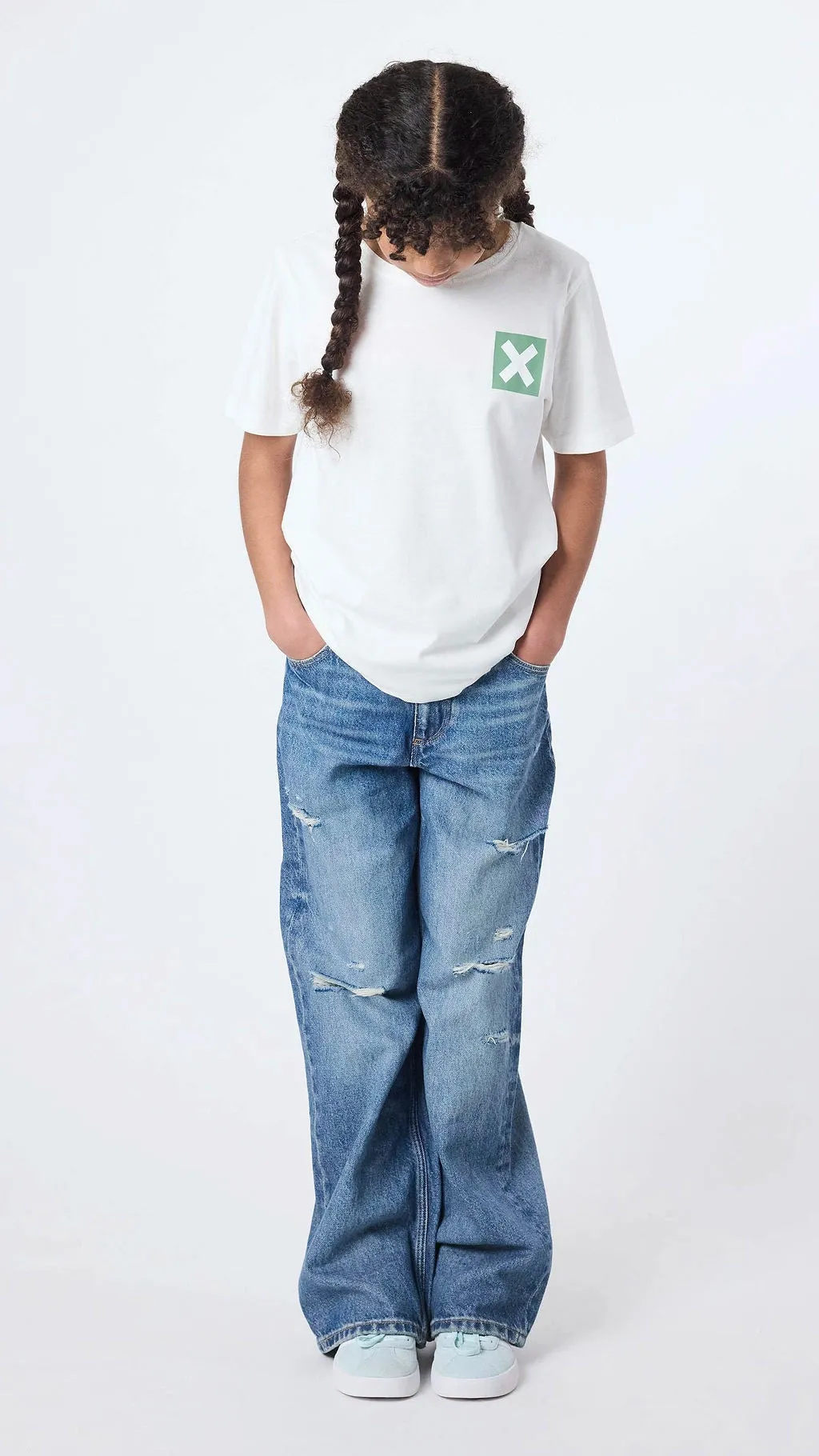 CAMISETA KIDS NATURE BLANCO ROTO