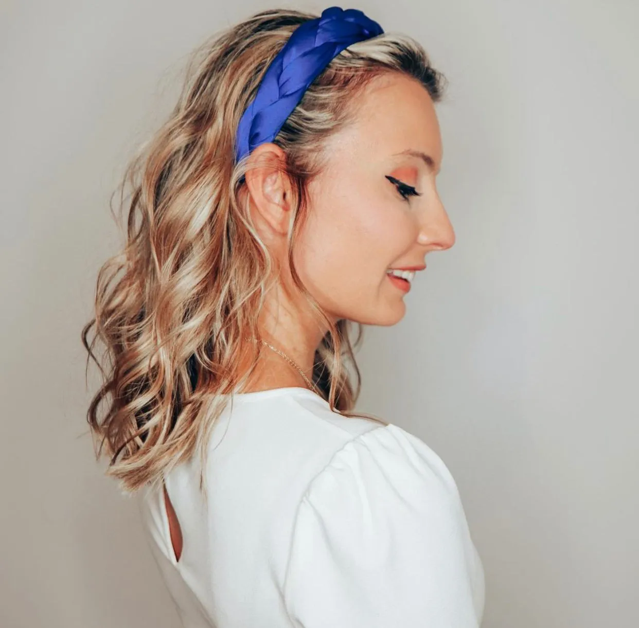 Capri Collection Blue Braided Headband