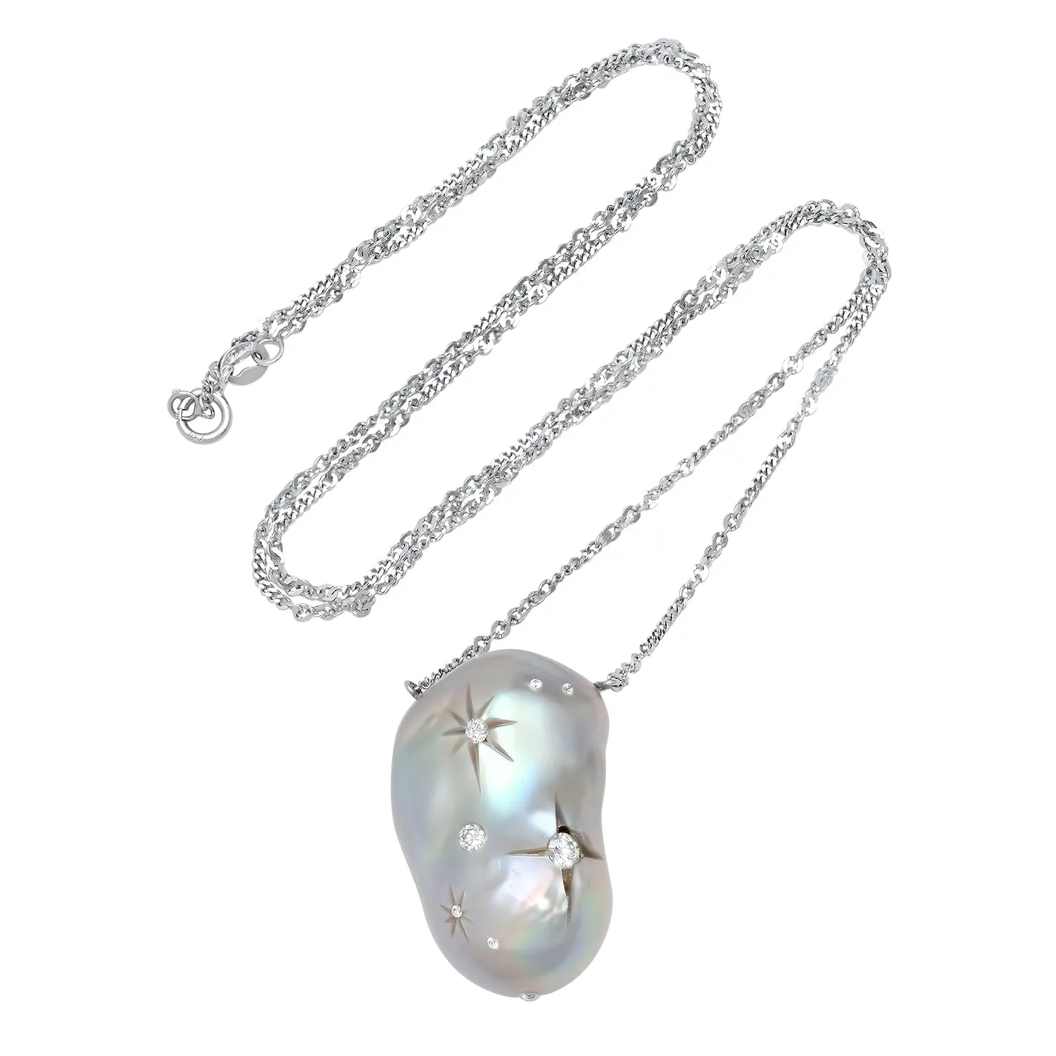 Carved Pearl Necklace
