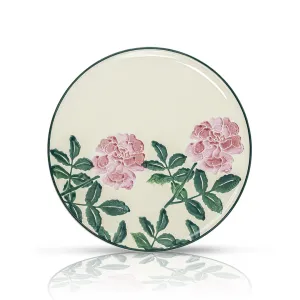 Ceramic Side Plate Nature Floral Pink 20cm