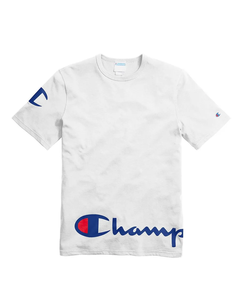 Champion Life® Men's Heritage Tee, Wraparound Logo White