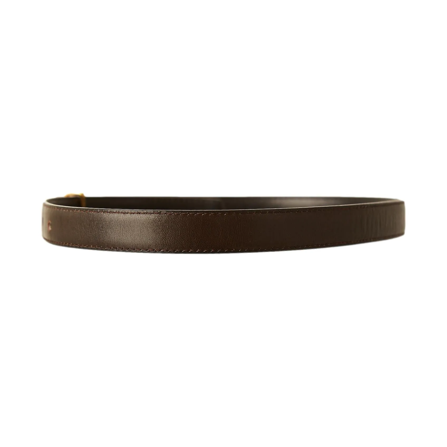 Chanel Brown Logo Belt