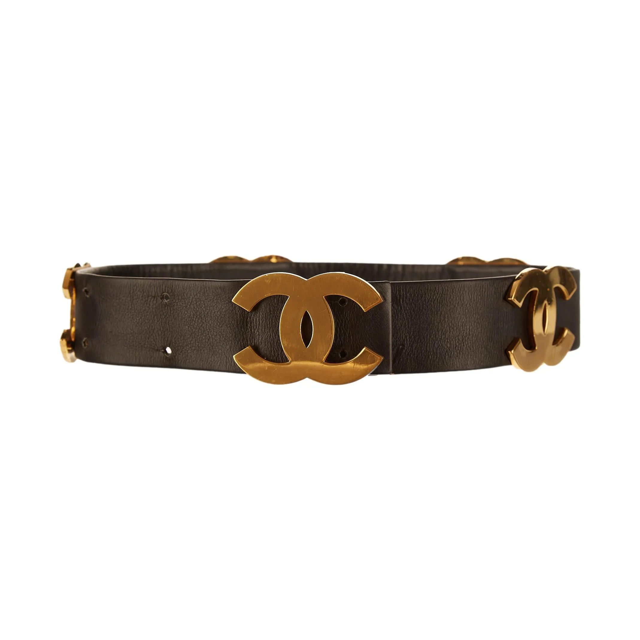 Chanel Gold Jumbo Logo Belt