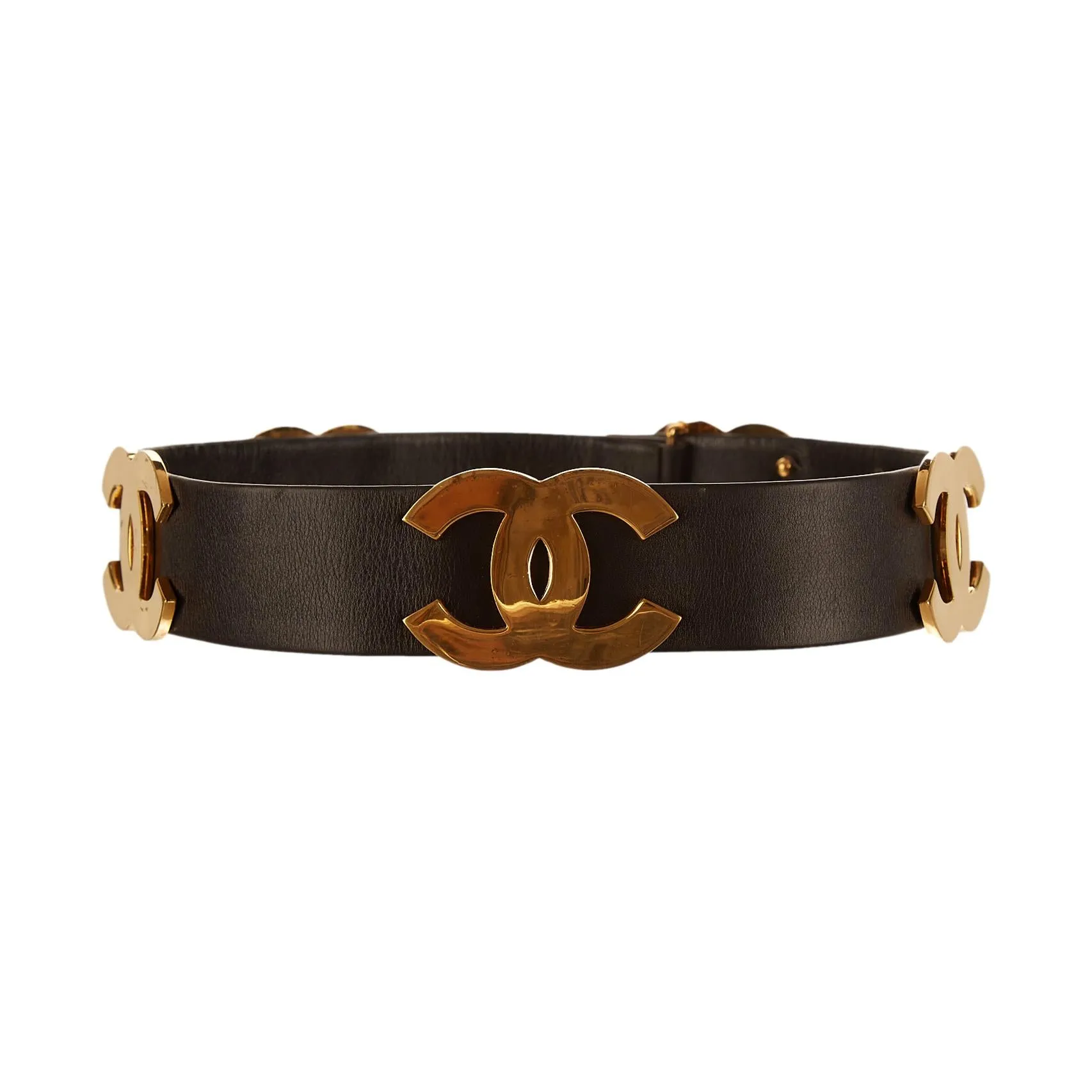 Chanel Gold Jumbo Logo Belt
