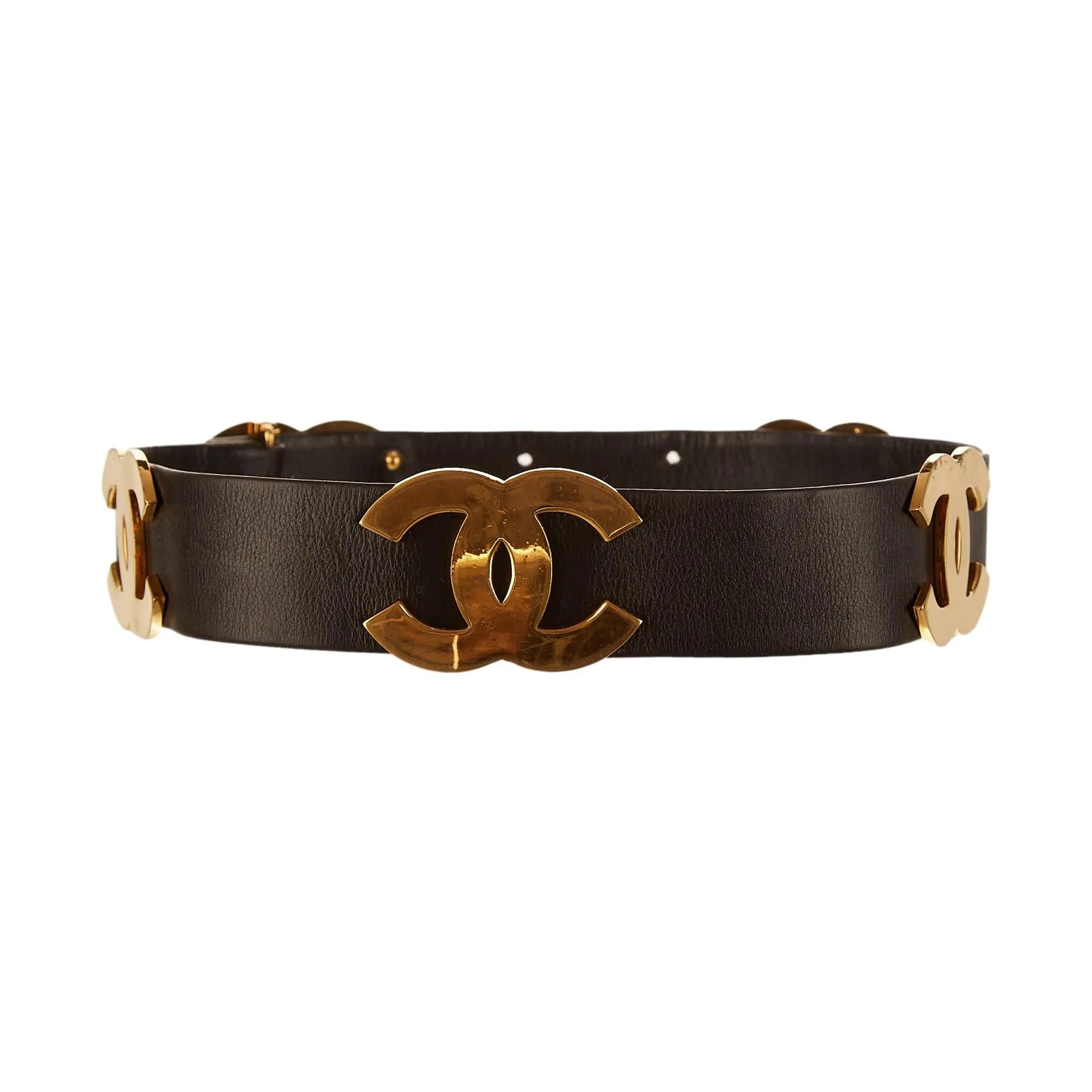 Chanel Gold Jumbo Logo Belt