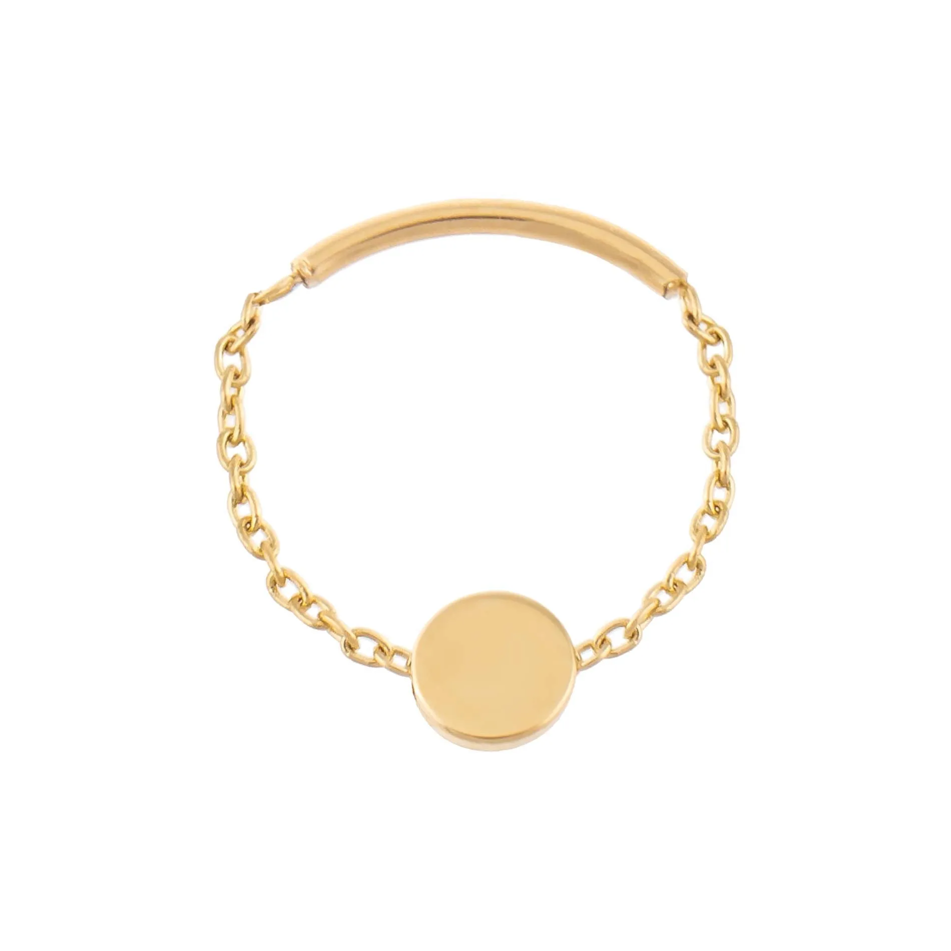 Circle Chain Ring 14K