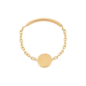 Circle Chain Ring 14K