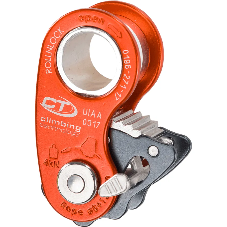 Climbing Technology Roll and Lock Industrial Pulley Ascender