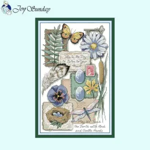 Close to Nature Stamped Cross Stitch