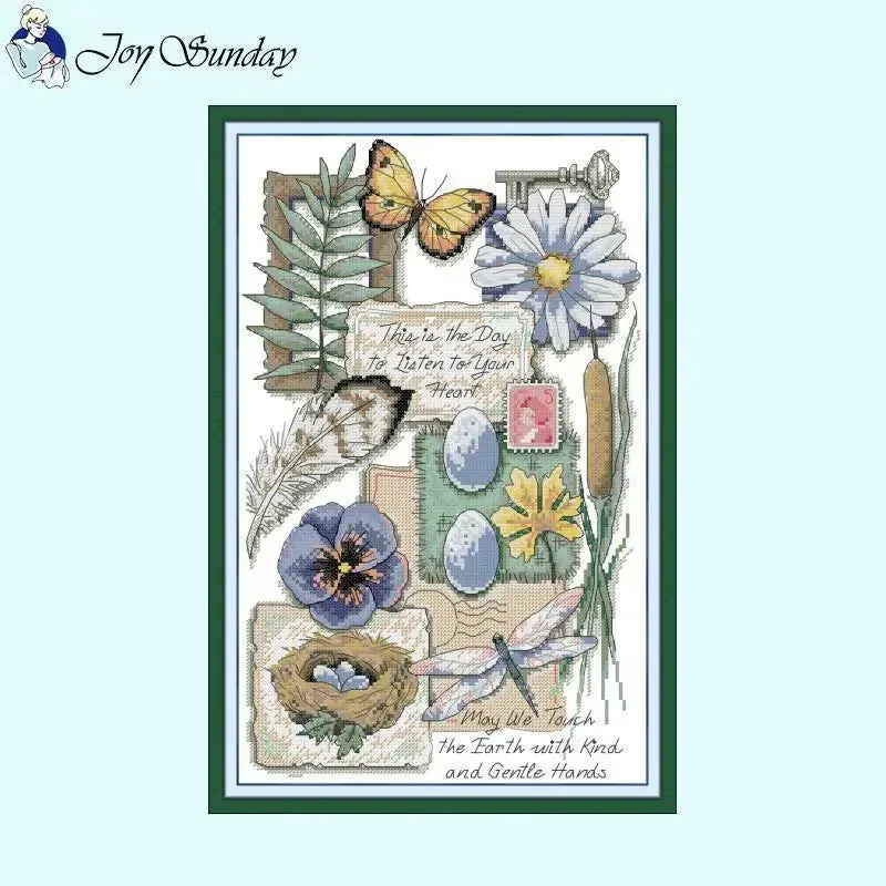 Close to Nature Stamped Cross Stitch