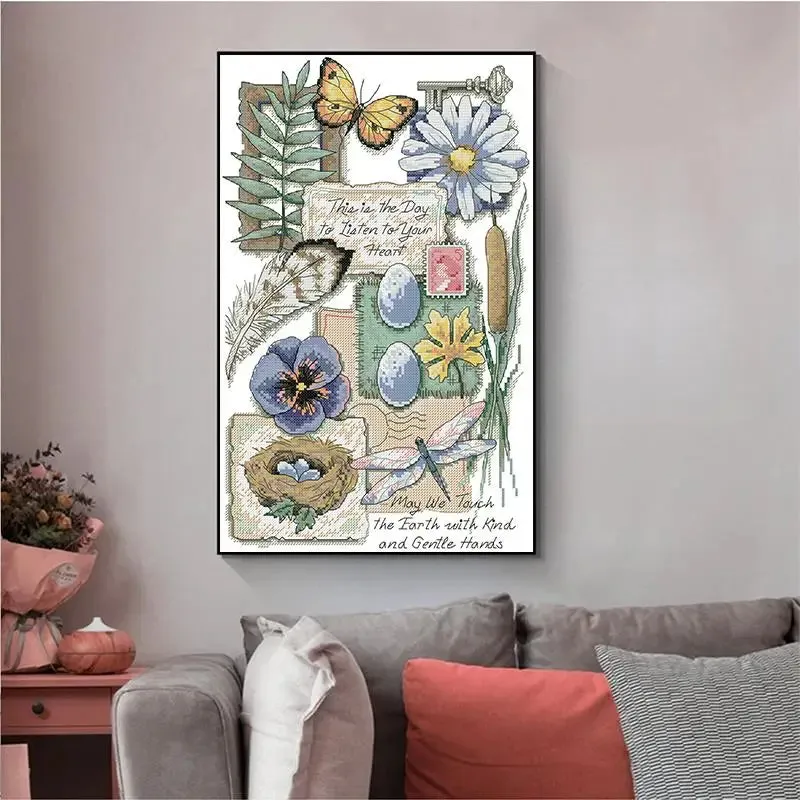 Close to Nature Stamped Cross Stitch