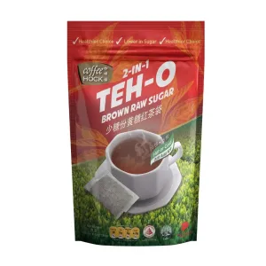 Coffeehock 2in1 Less Sugar Teh-O Ceylon Teabag with Brown Raw Sugar 10's