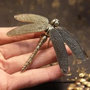 Copper Dragonfly Figurines