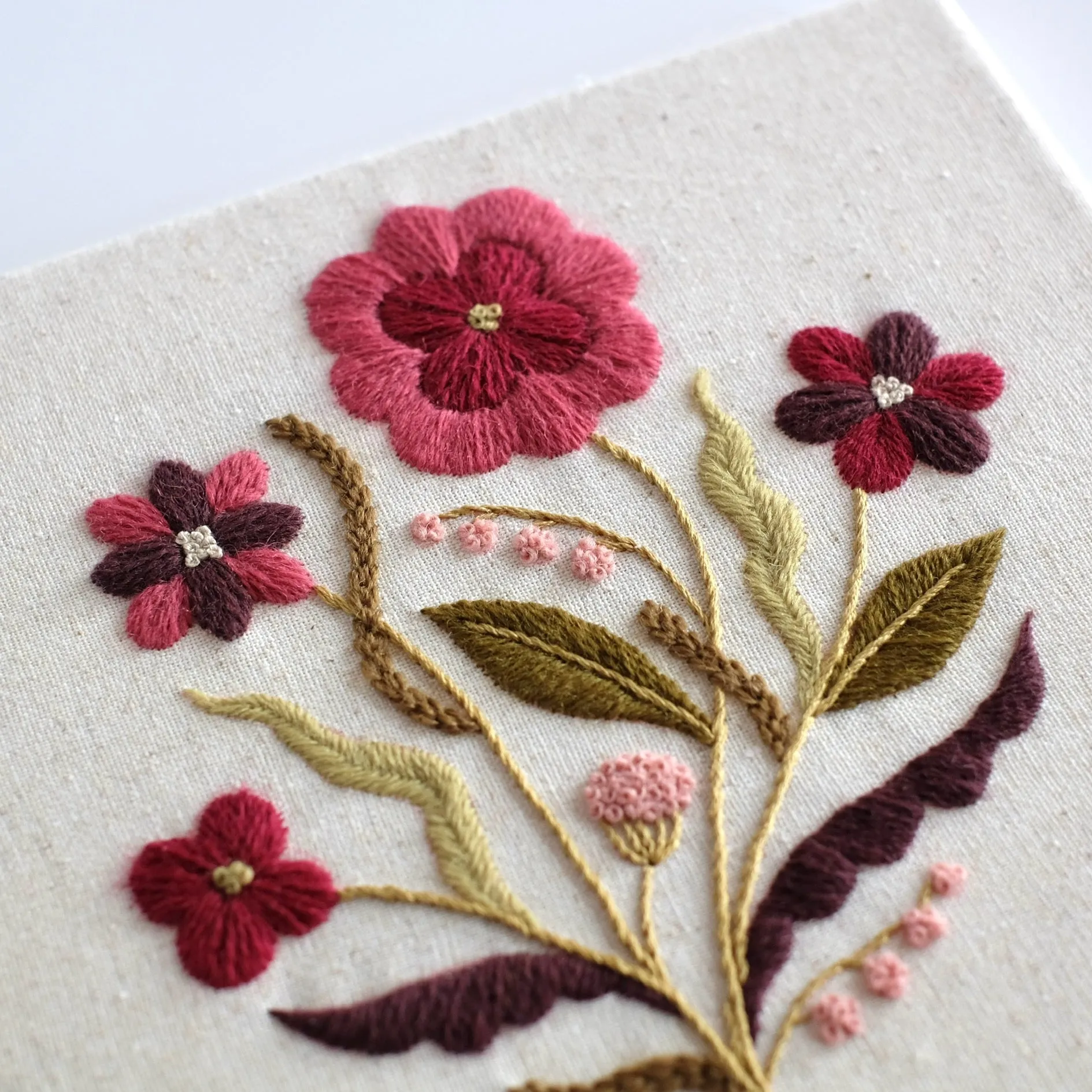 Crimson Bloom Bouquet - PDF Pattern