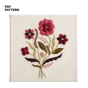 Crimson Bloom Bouquet - PDF Pattern