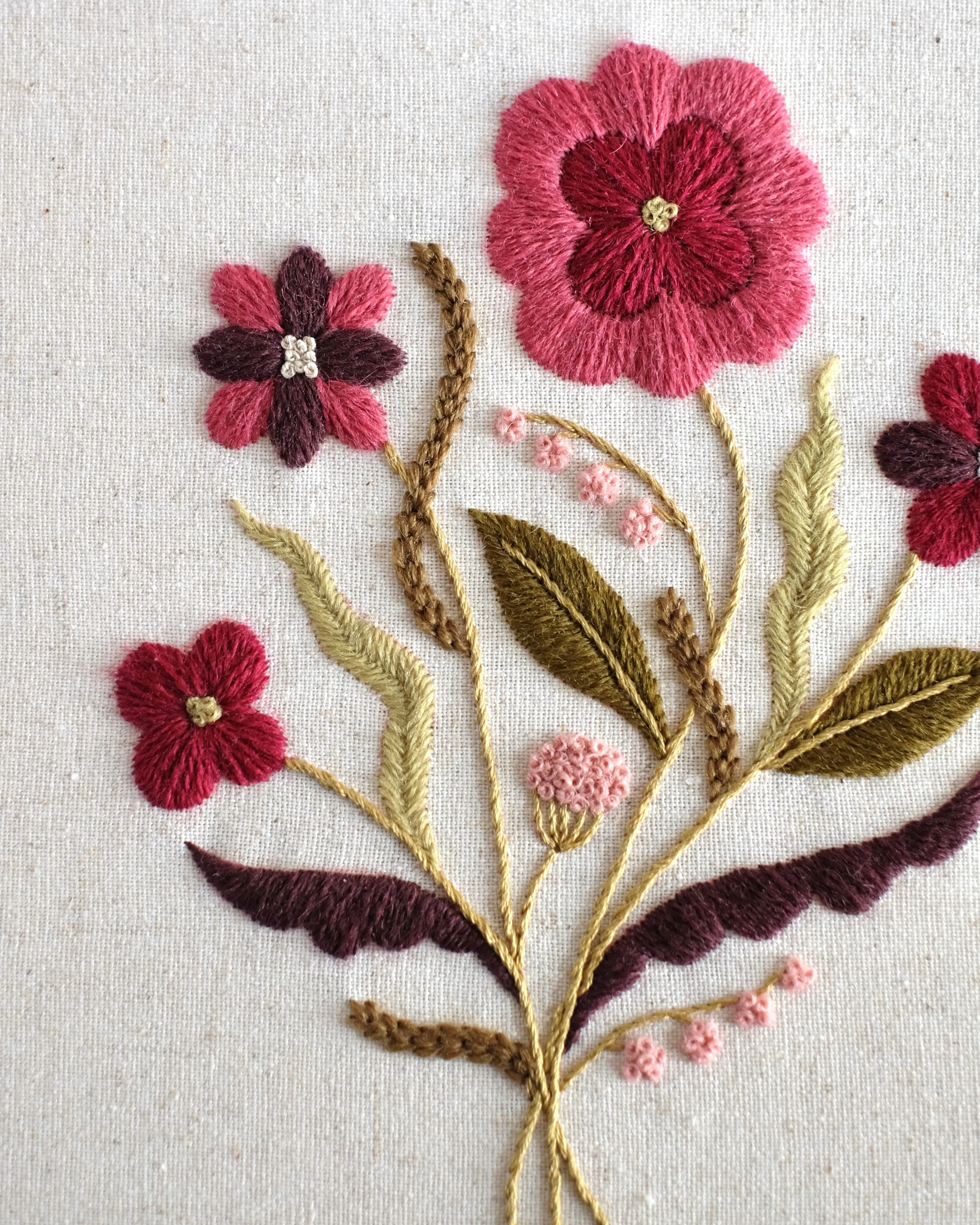 Crimson Bloom Bouquet - PDF Pattern