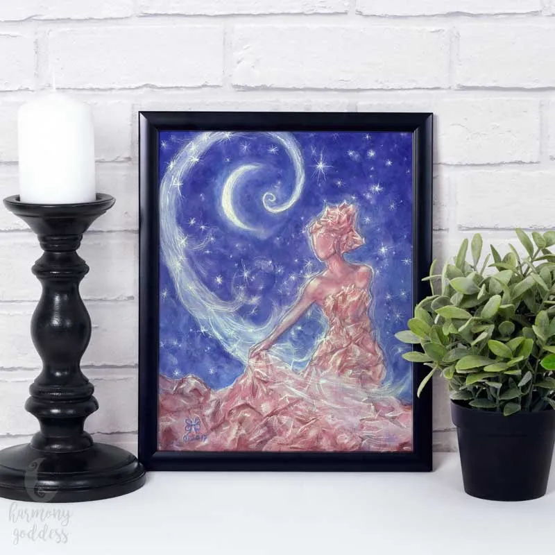 Crystal Goddess Art Print 8x10