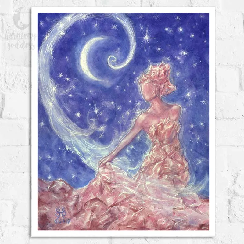 Crystal Goddess Art Print 8x10