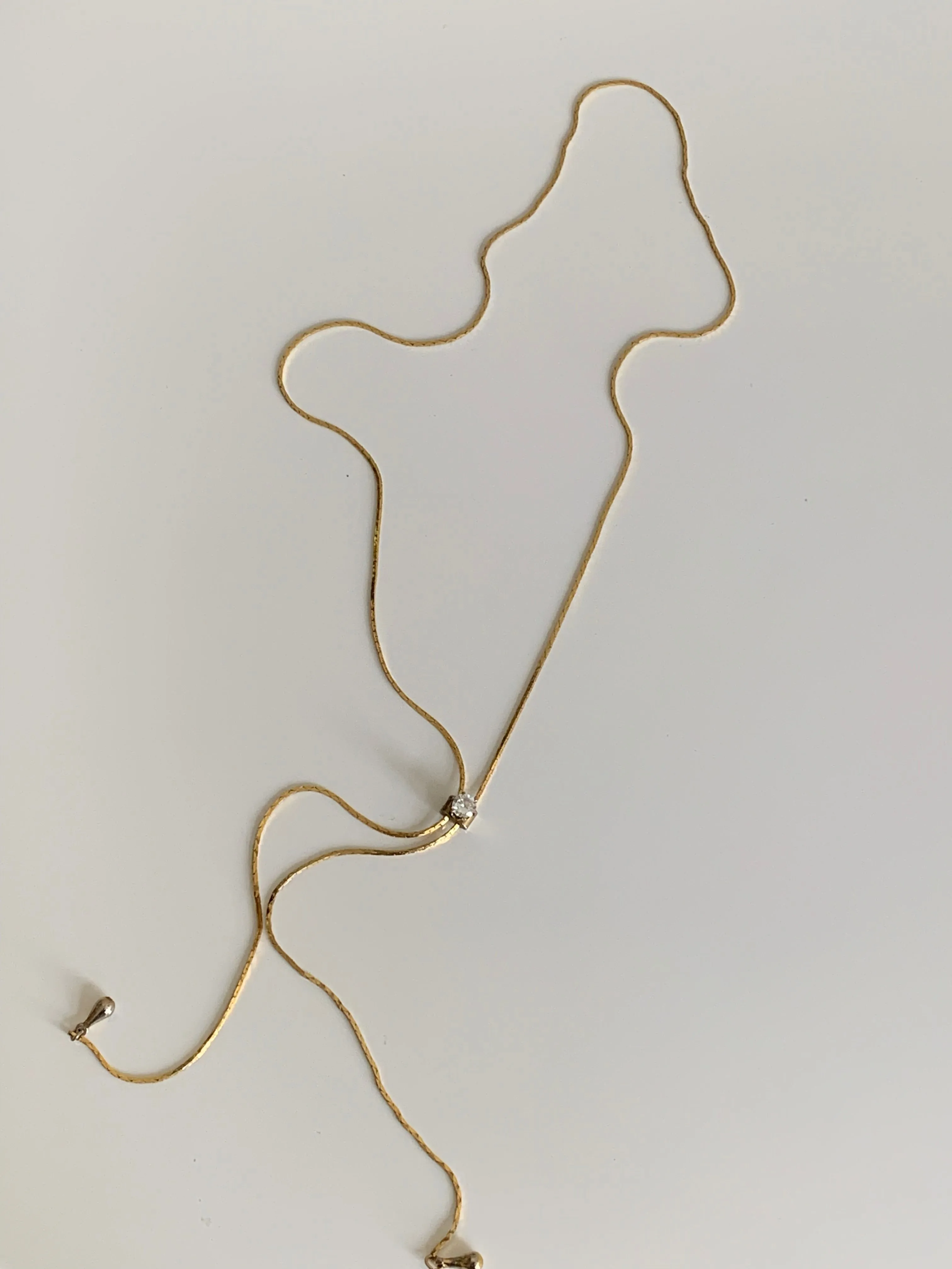 dainty gold bolo necklace