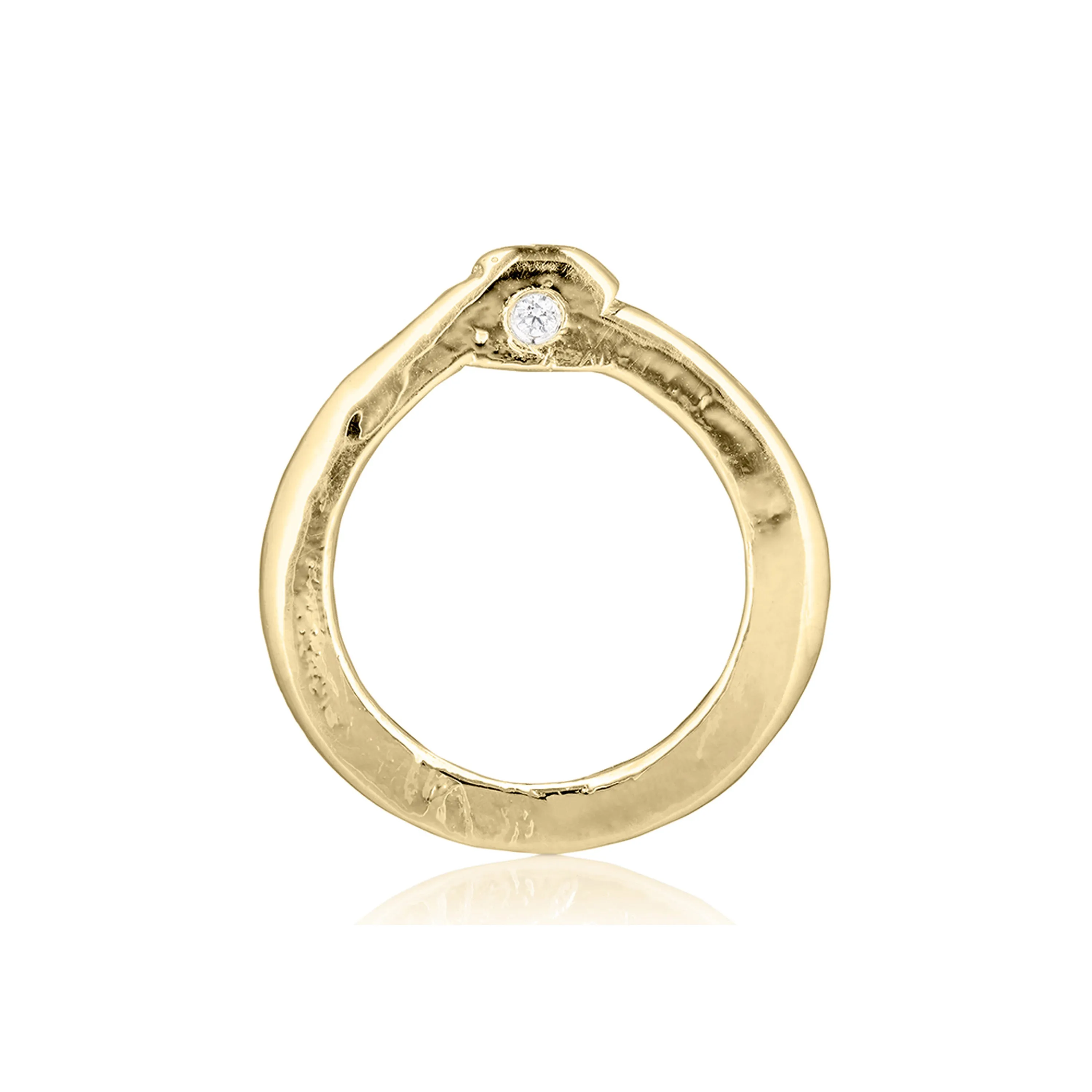 Dainty Gold Diamond Stack Ring