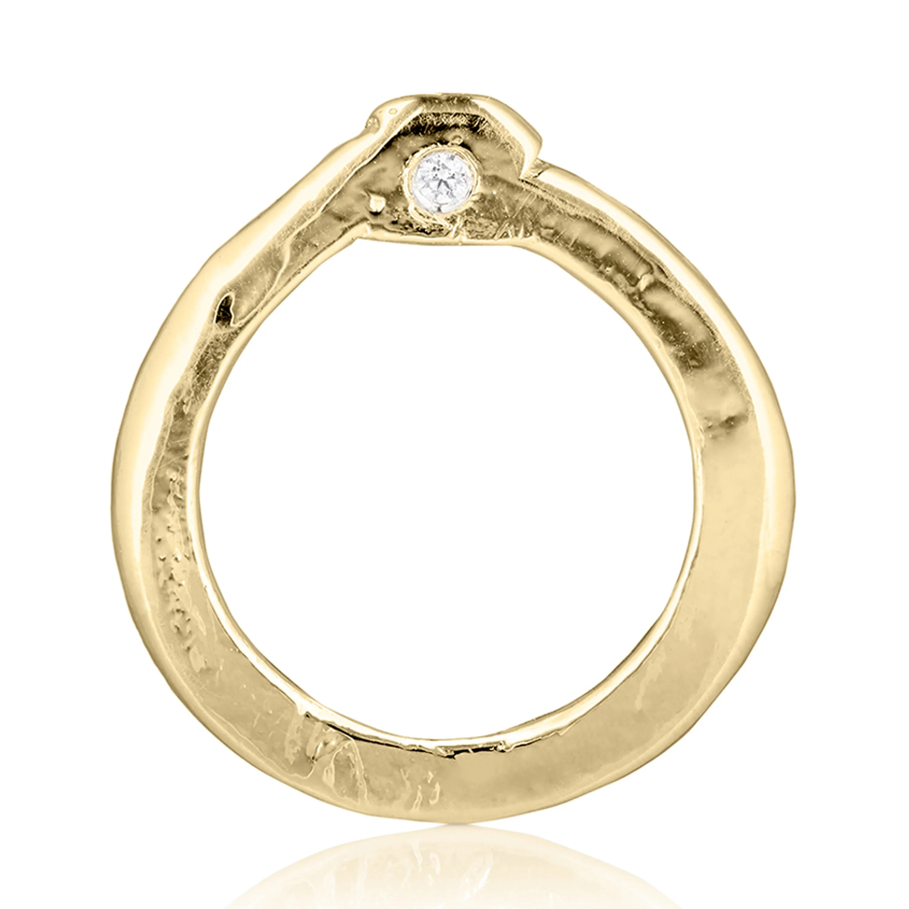 Dainty Gold Diamond Stack Ring