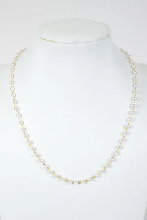 Dainty Pearl Gold Dipped Necklace