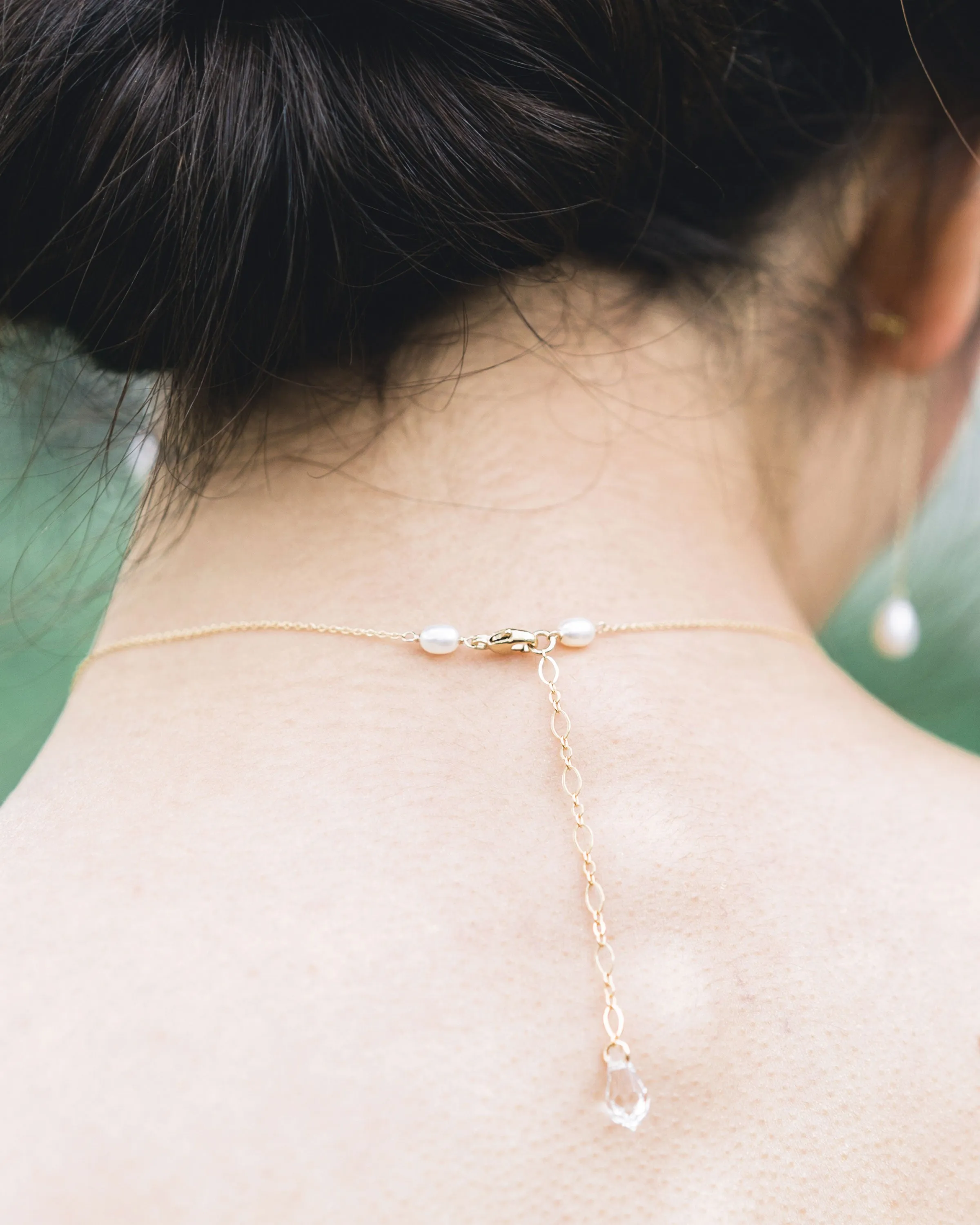 Dainty Pearl Jewelry Set