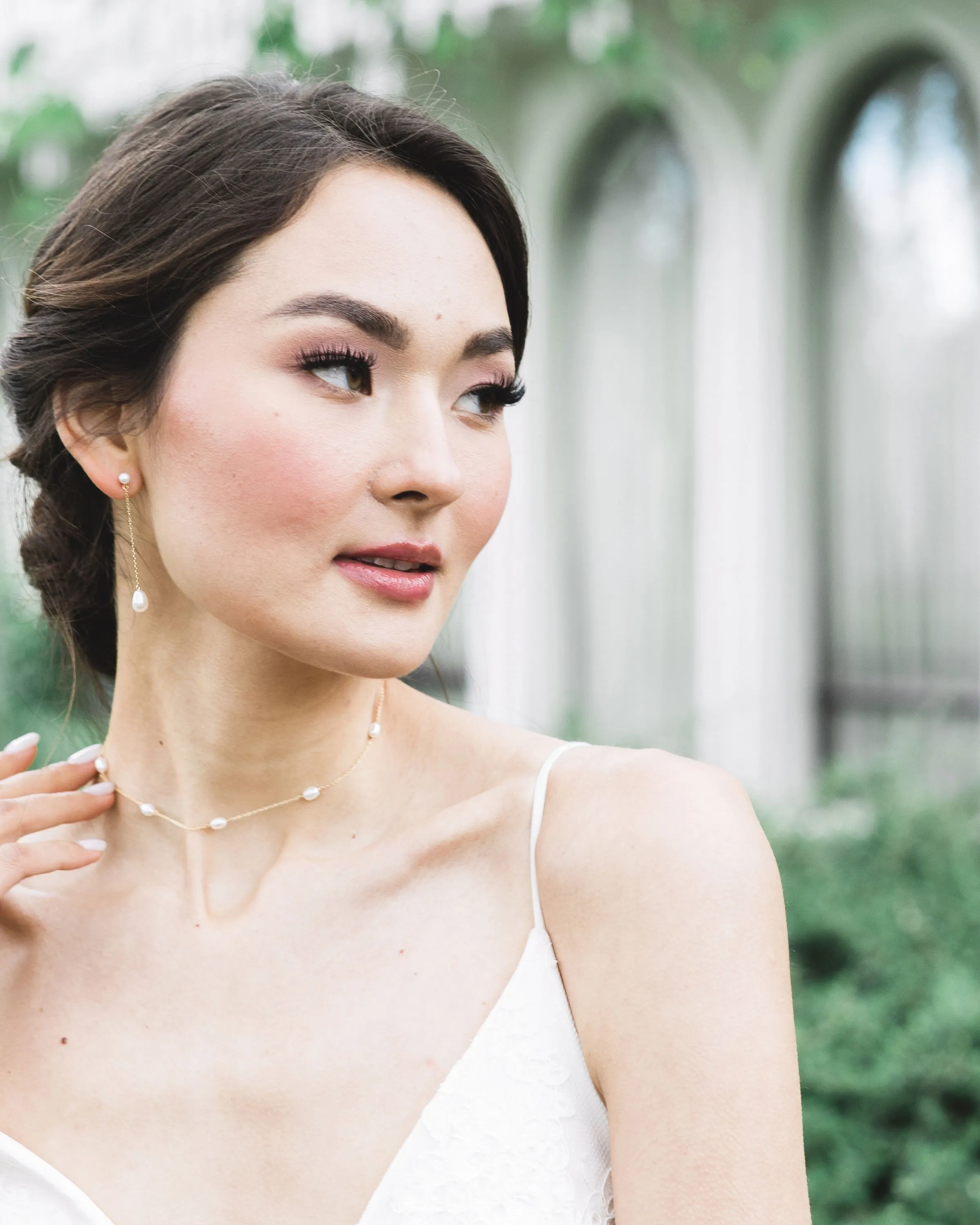 Dainty Pearl Jewelry Set