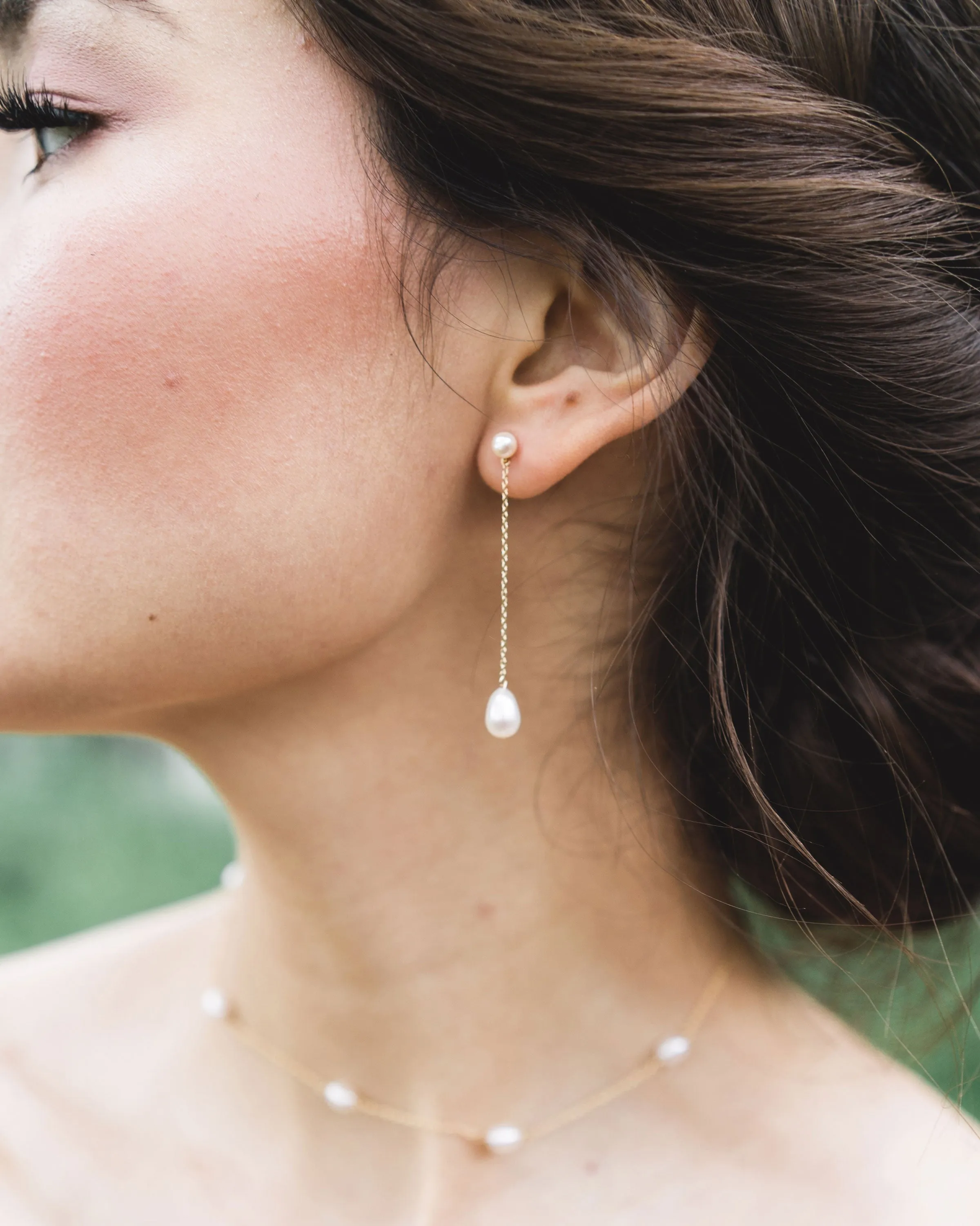 Dainty Pearl Jewelry Set