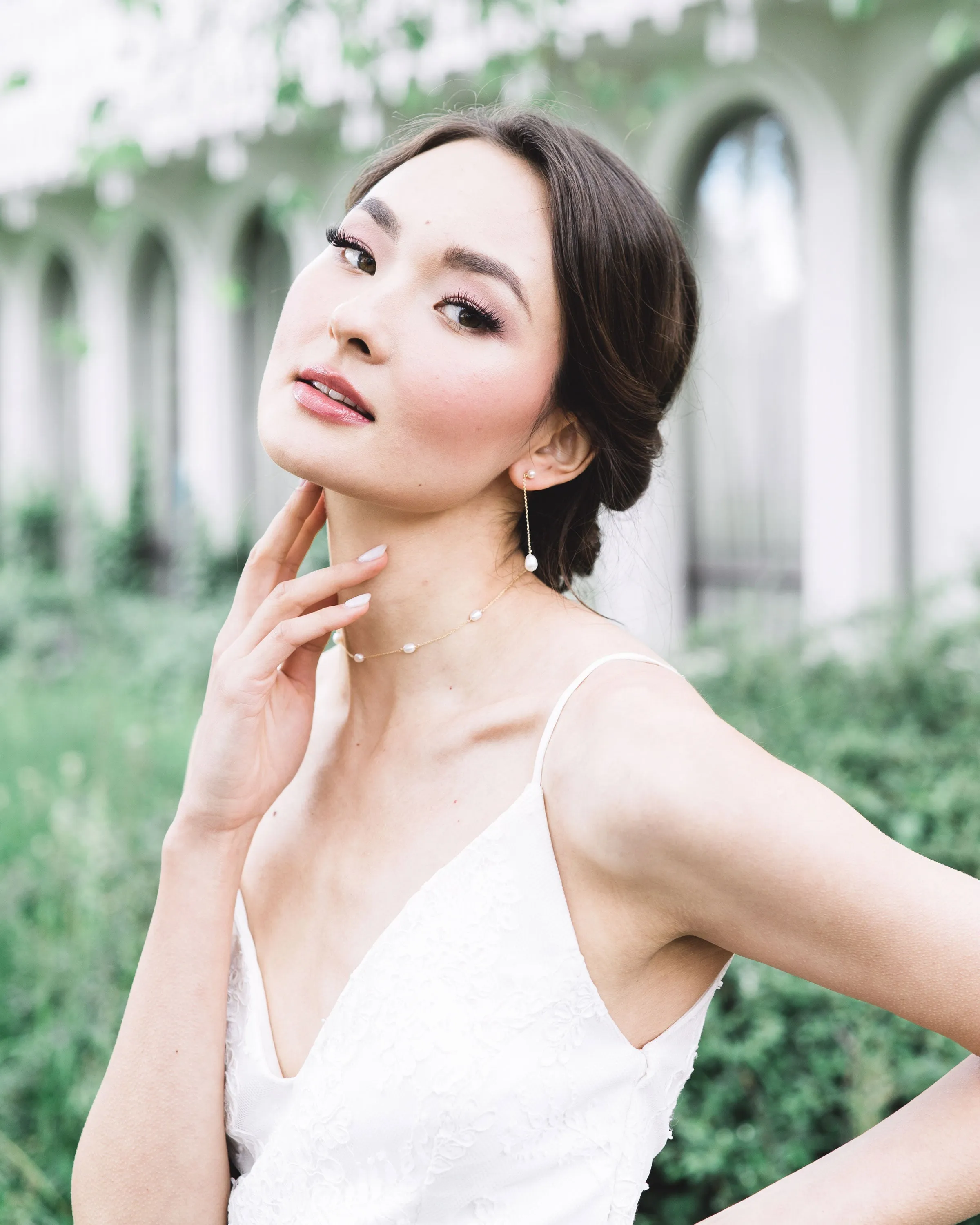 Dainty Pearl Jewelry Set
