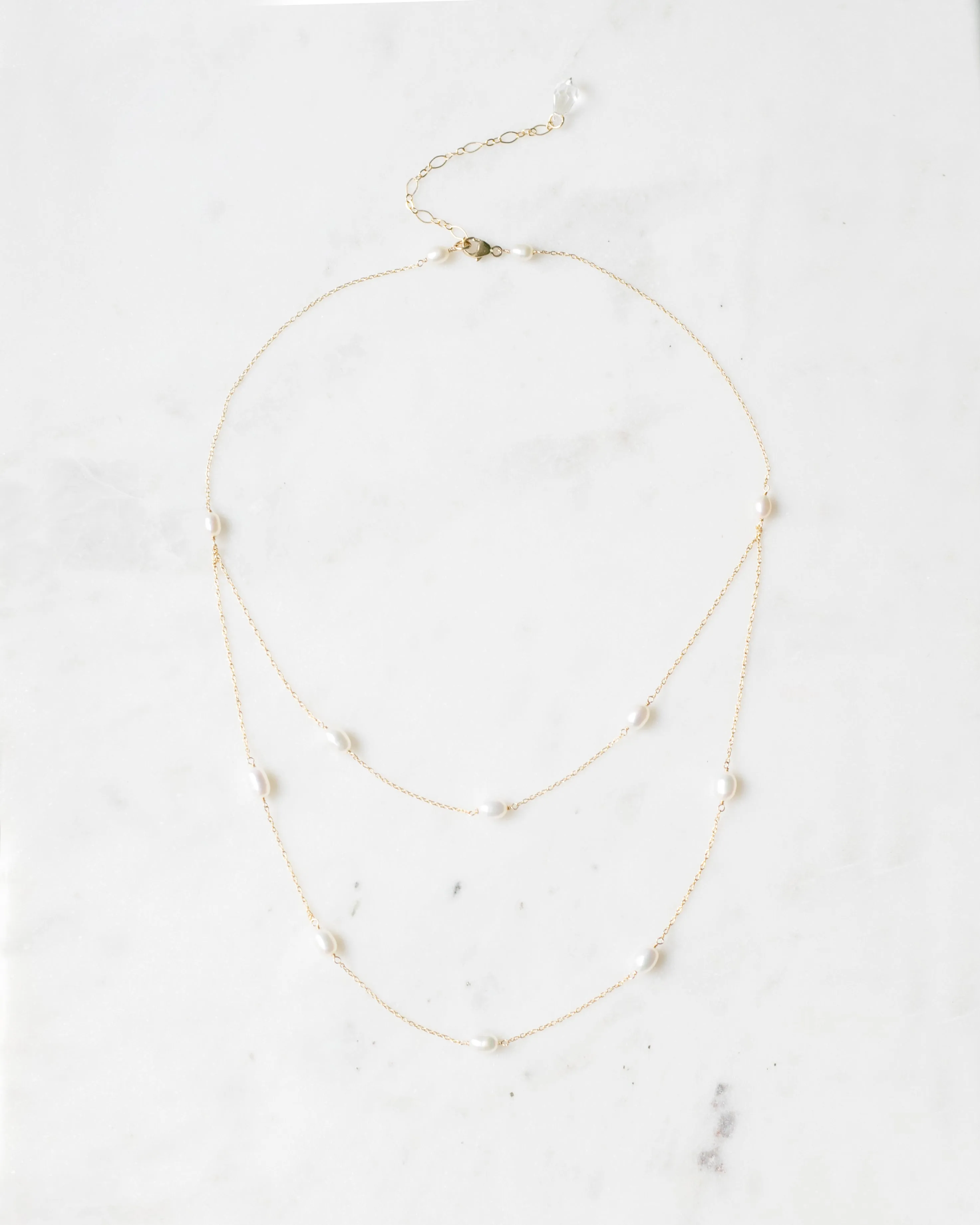 Dainty Pearl Layered Necklace