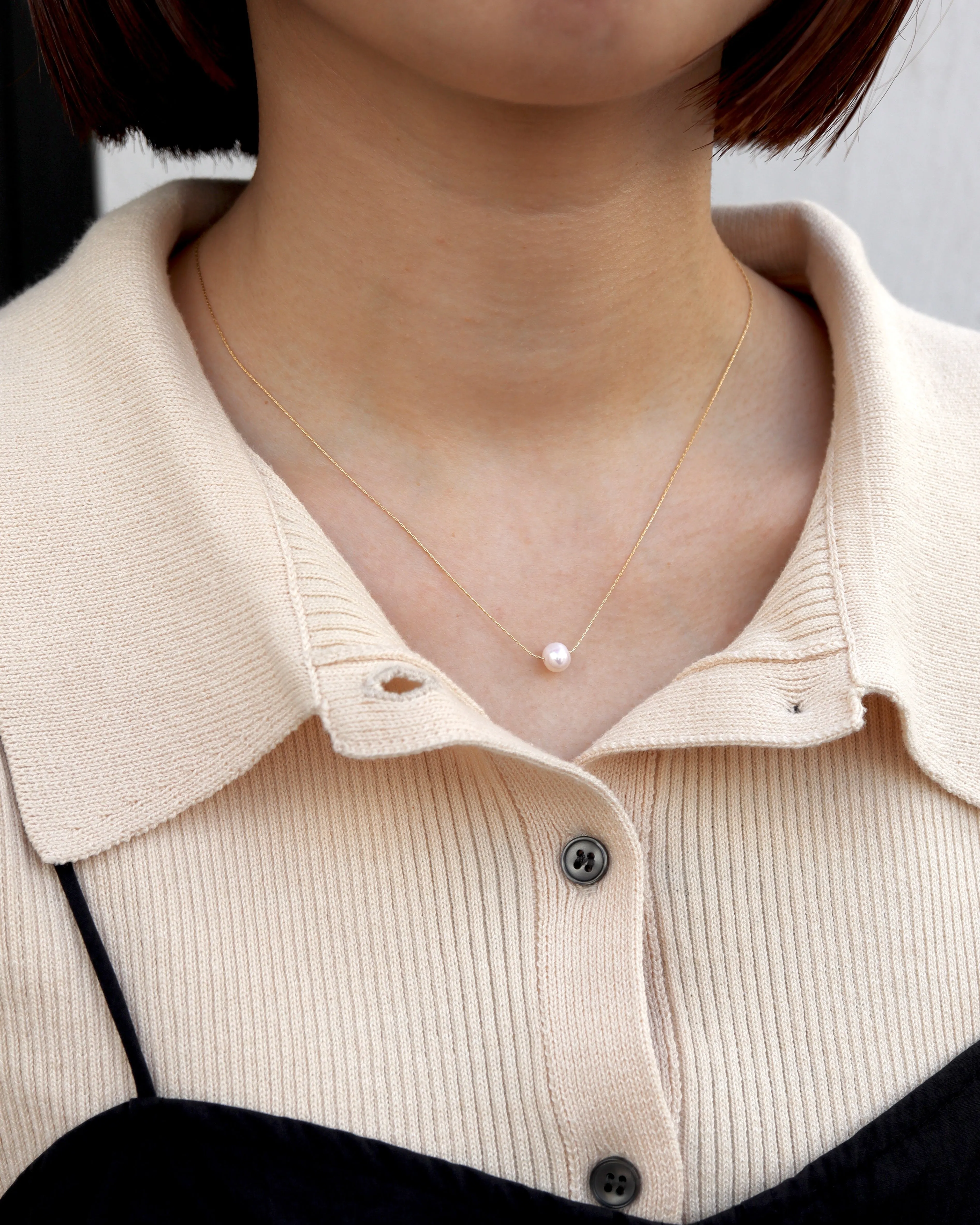 dainty pearl necklace
