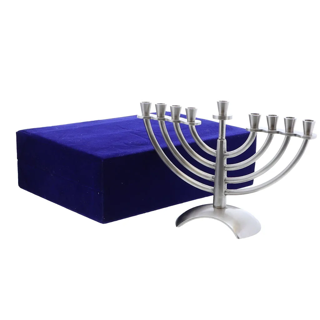 Dainty Pewter Design Menorah
