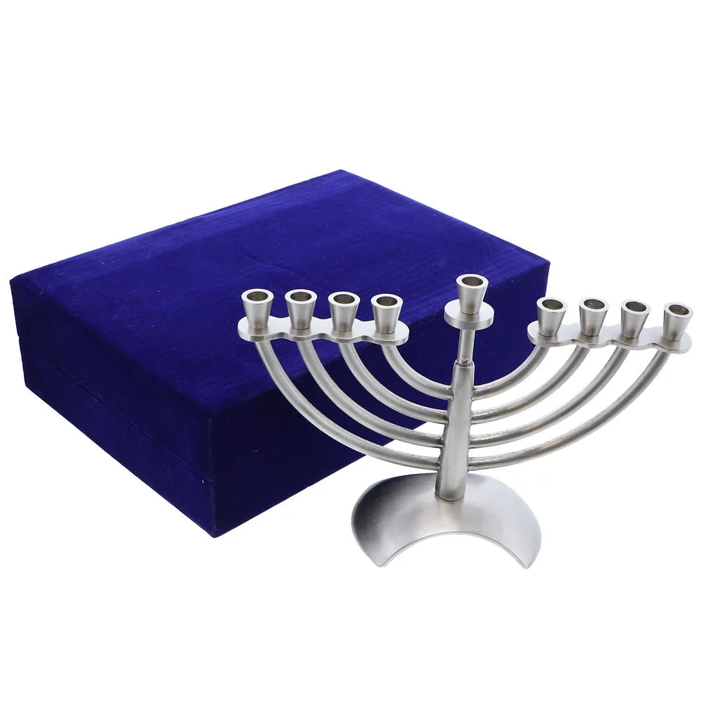 Dainty Pewter Design Menorah