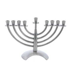 Dainty Pewter Design Menorah