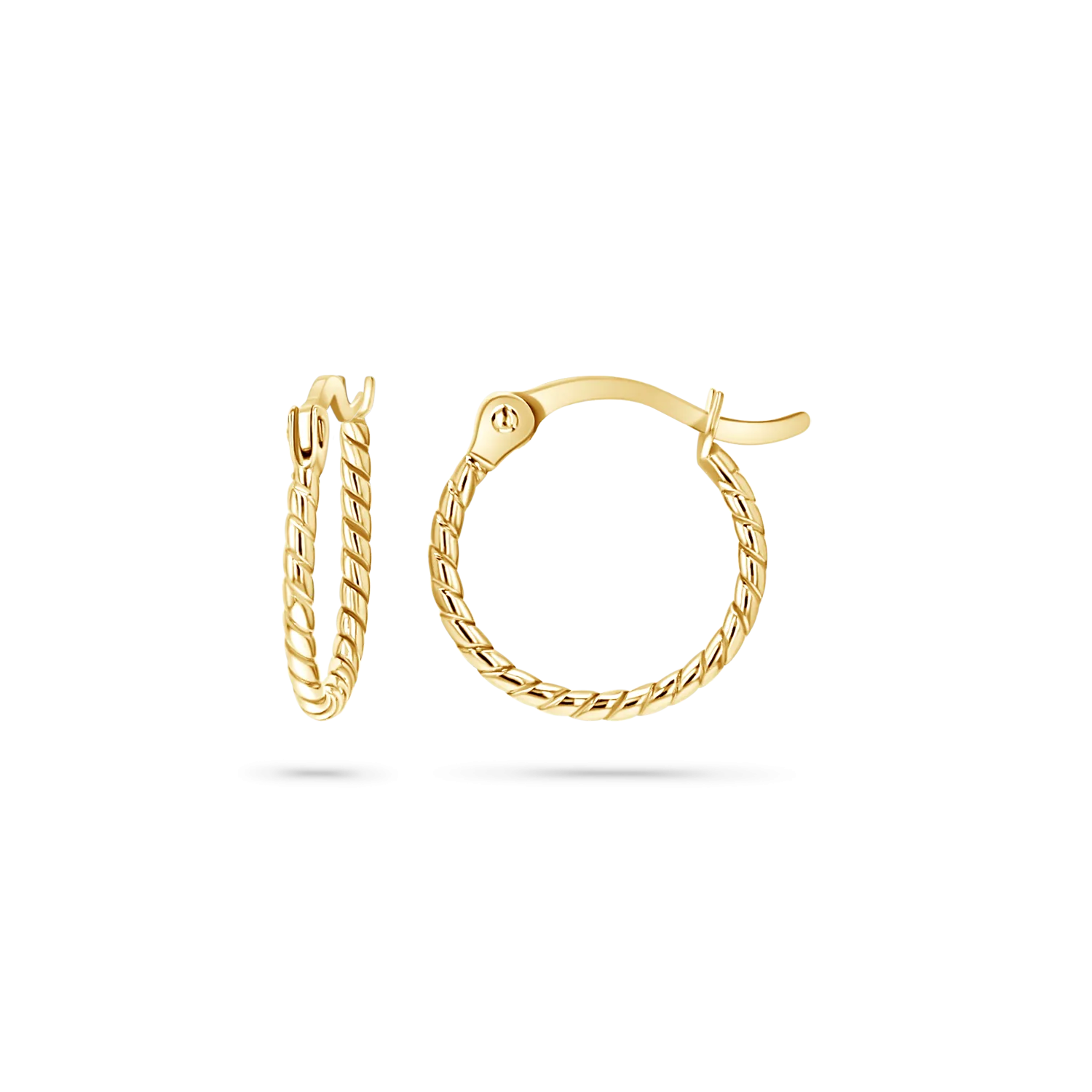 Dainty Twist Hoop Earrings