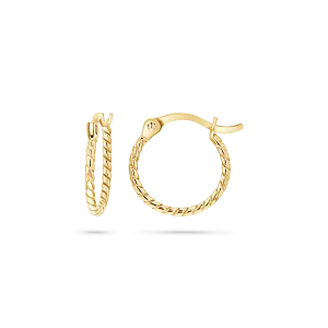 Dainty Twist Hoop Earrings