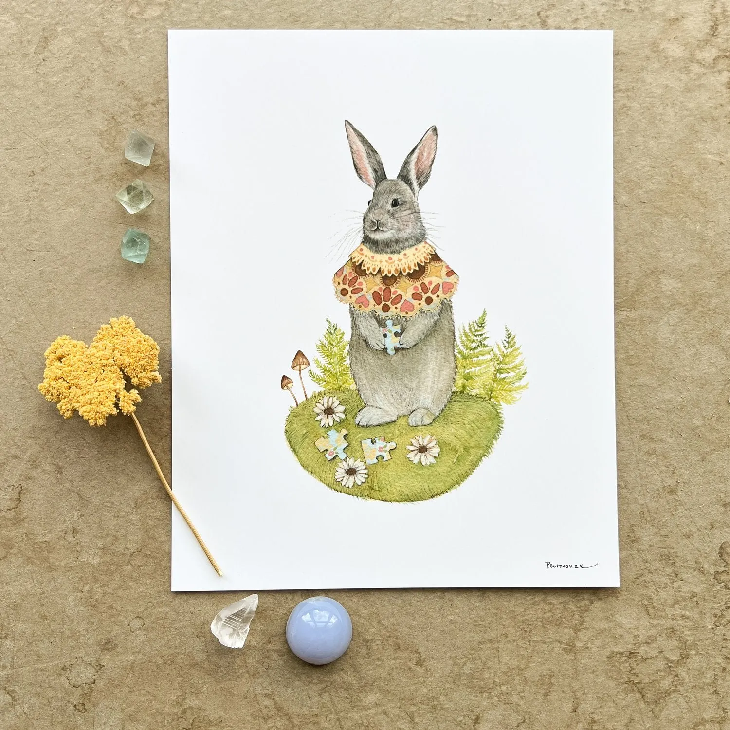 Daisy's Puzzle 8x10 Print