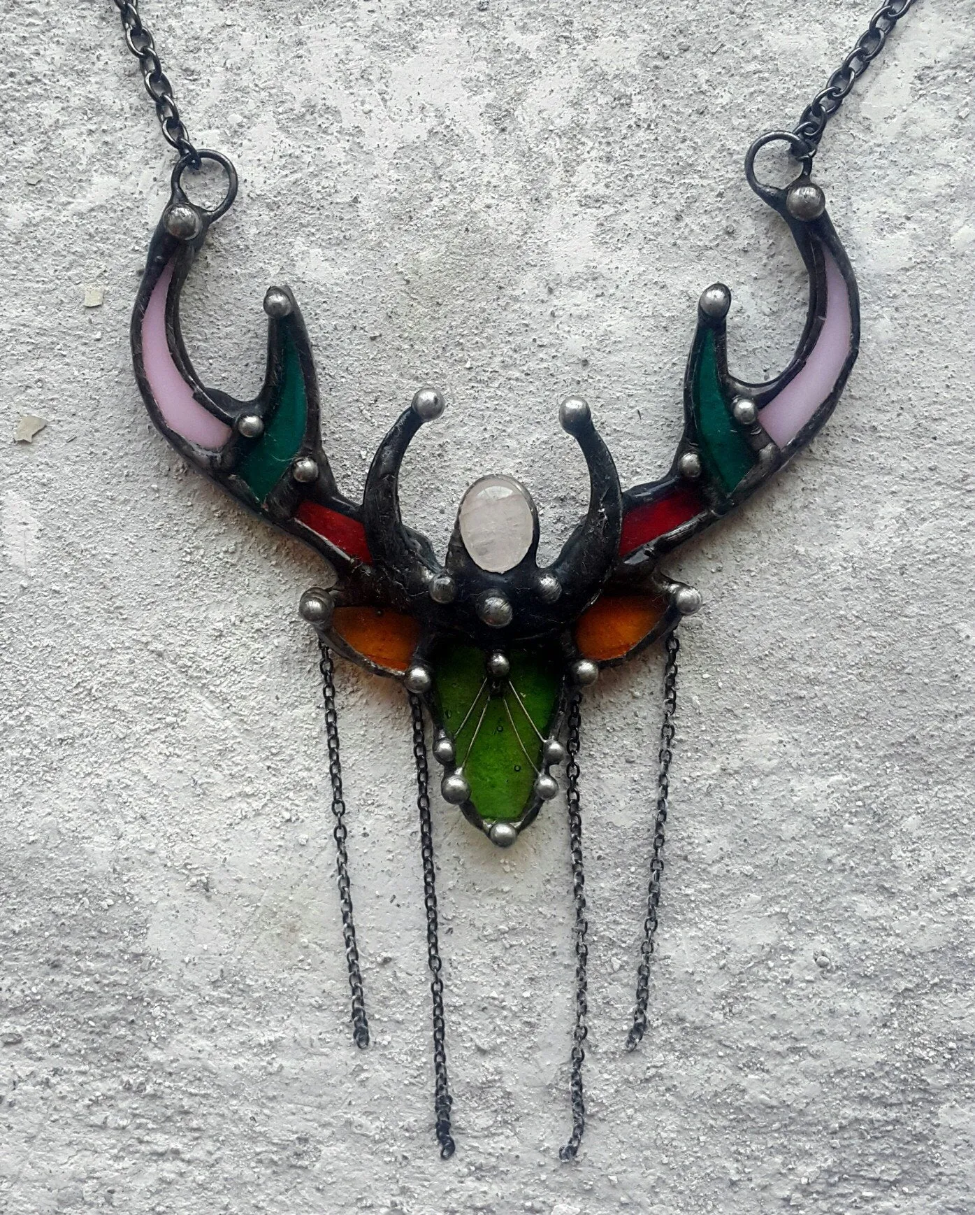 Deer antler necklace
