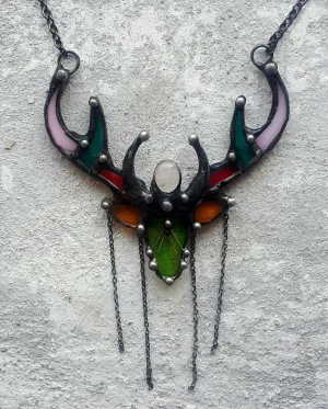Deer antler necklace