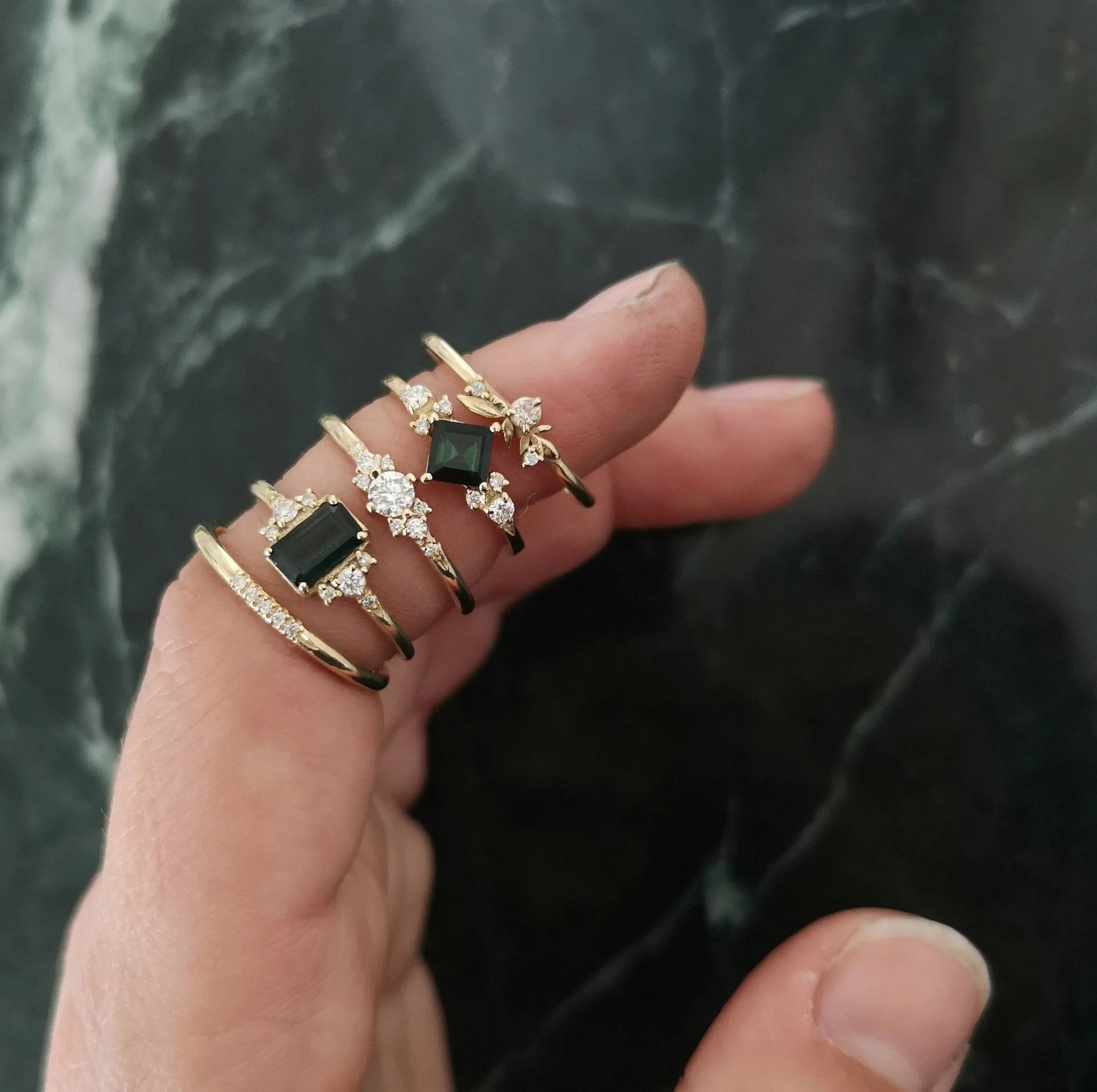 Delicate engagement ring, Dainty diamond ring, thin gold diamond ring, diamond wedding ring